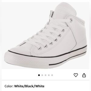 Converse White and Black High-Top Sneakers